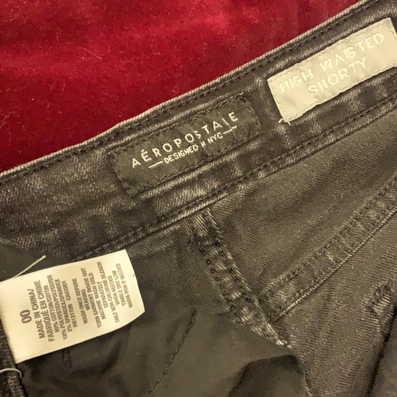 Aeropostale Black High Waisted Shorty Size 00 - Picture 3 of 3